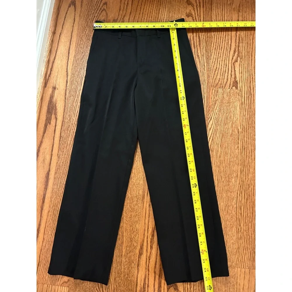 VanHeusen Youth Boys Dress Pants Black size 12 Front and Back Packets